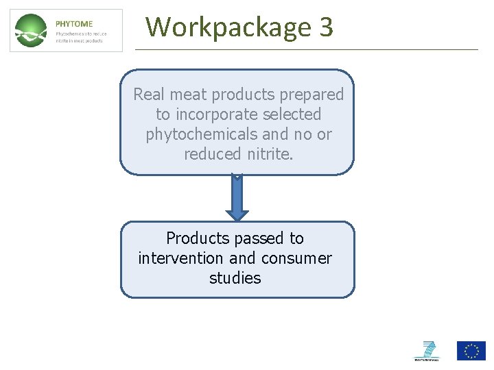 Workpackage 3 Real meat products prepared to incorporate selected phytochemicals and no or reduced