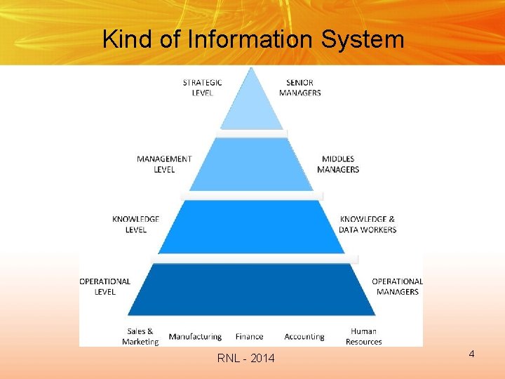 Kind of Information System RNL - 2014 4 