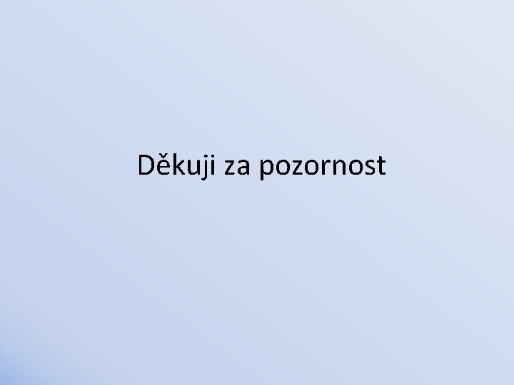 Děkuji za pozornost 