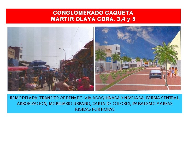 CONGLOMERADO CAQUETA MARTIR OLAYA CDRA. 3, 4 y 5 REMODELADA: TRANSITO ORDENADO, VIA ADOQUINADA