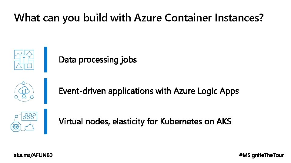 What can you build with Azure Container Instances? 