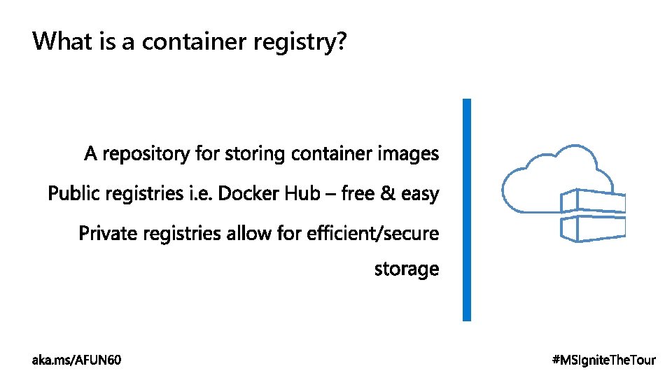 What is a container registry? 