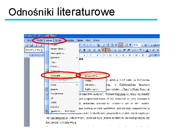 Odnośniki literaturowe 