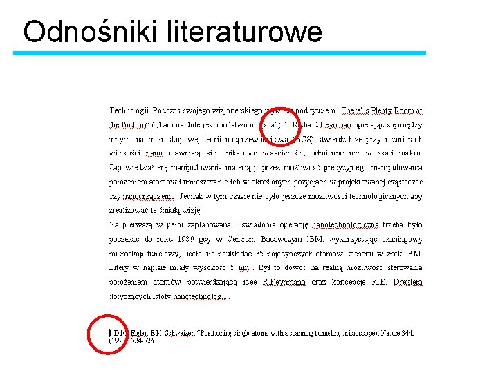 Odnośniki literaturowe 