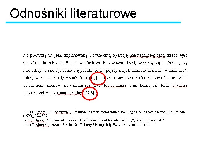 Odnośniki literaturowe 