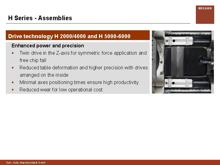 H Series - Assemblies Drive technology H 2000/4000 and H 5000 -6000 Enhanced power