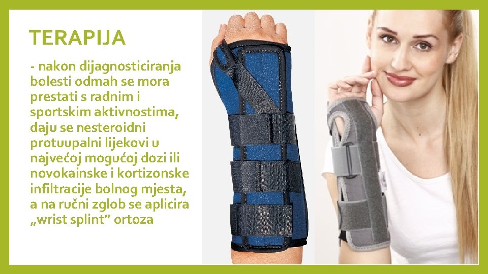 TERAPIJA - nakon dijagnosticiranja bolesti odmah se mora prestati s radnim i sportskim aktivnostima, TERAPIJA - nakon dijagnosticiranja bolesti odmah se mora prestati s radnim i sportskim aktivnostima,