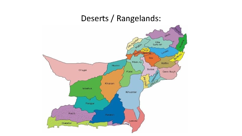 Deserts / Rangelands: 