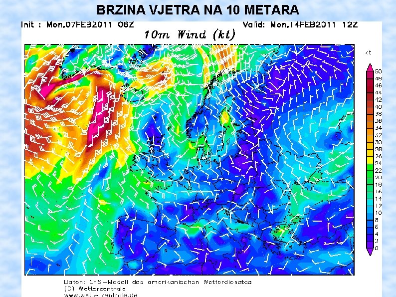 BRZINA VJETRA NA 10 METARA 