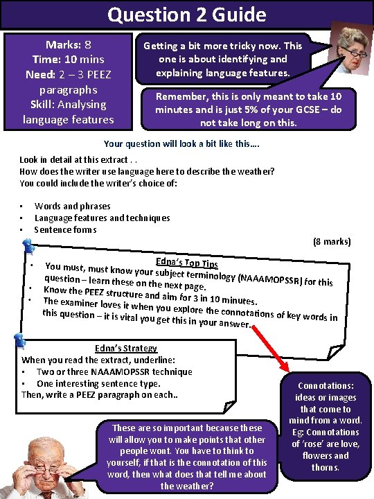 Question 2 Guide Marks: 8 Time: 10 mins Need: 2 – 3 PEEZ paragraphs