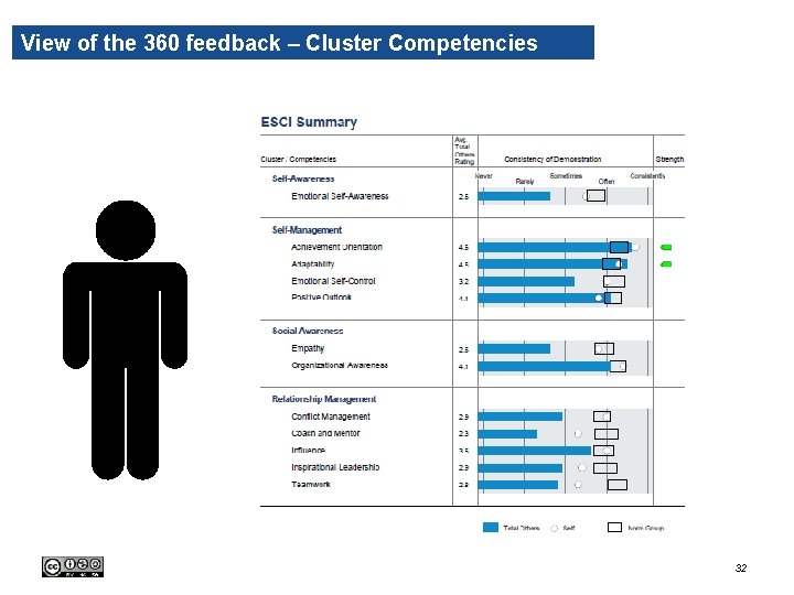 View of the 360 feedback – Cluster Competencies 32 View of the 360 feedback – Cluster Competencies 32