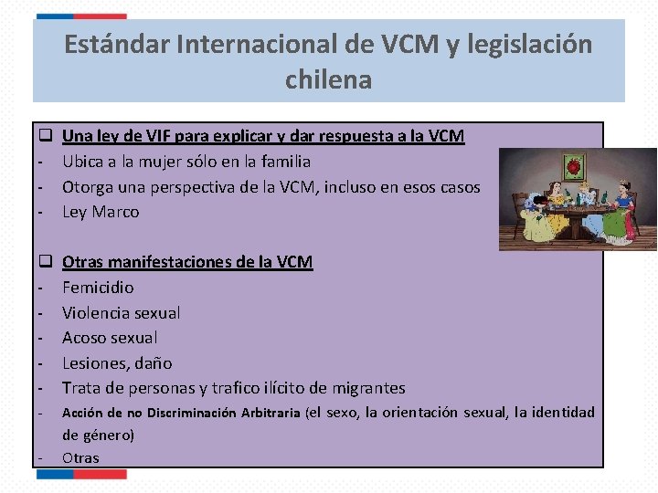 Estándar Internacional de VCM y legislación chilena q - Una ley de VIF para