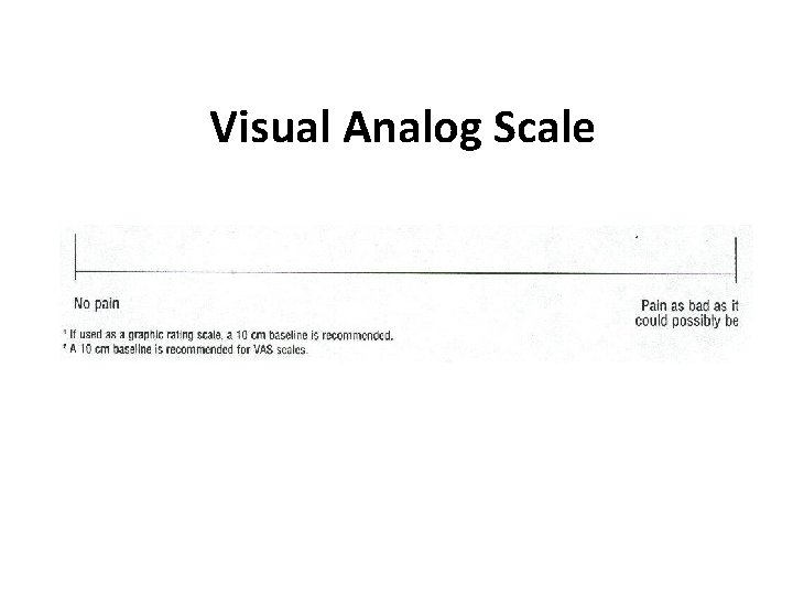 Visual Analog Scale 