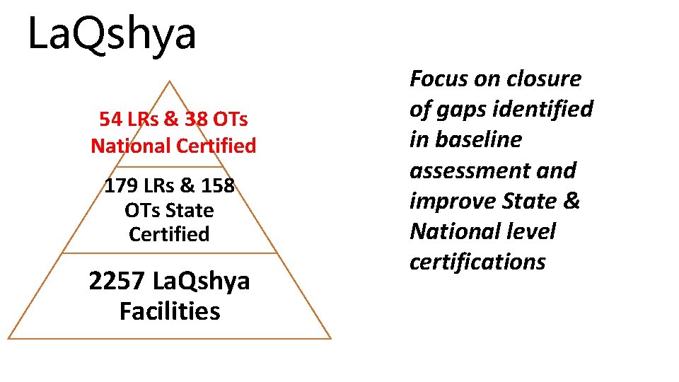 La. Qshya 54 LRs & 38 OTs National Certified 179 LRs & 158 OTs