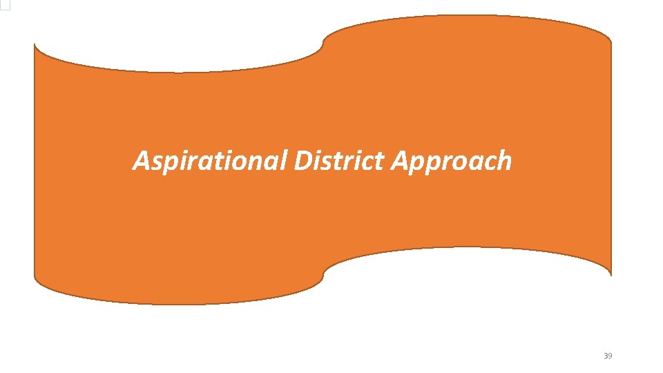 Aspirational District Approach 39 