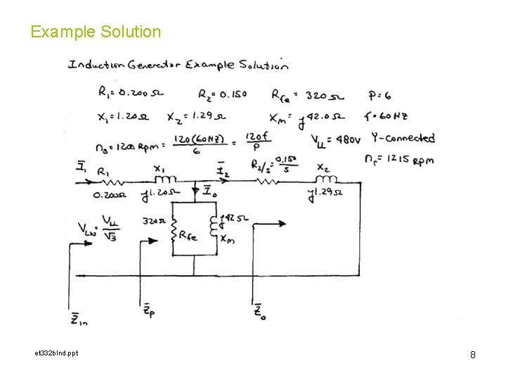 Example Solution et 332 b. Ind. ppt 8 