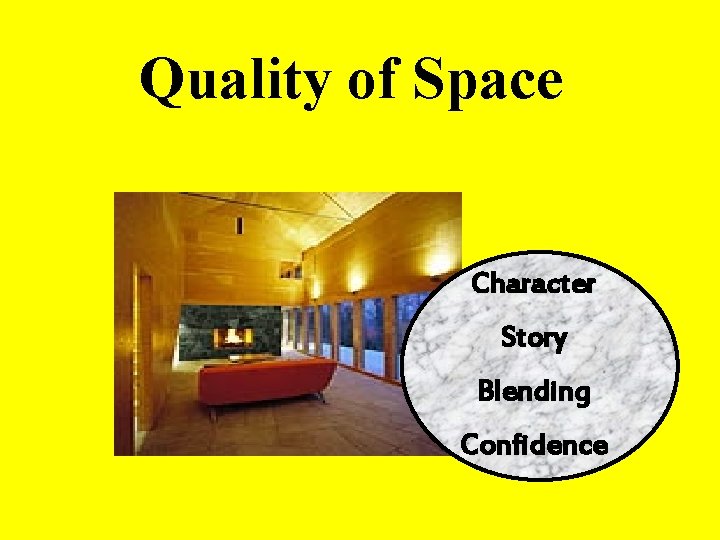 Quality of Space Character Story Blending Confidence 