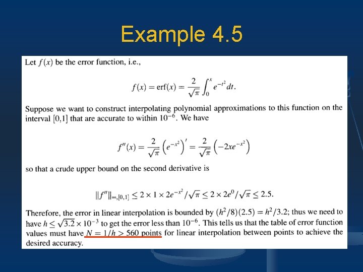 Example 4. 5 