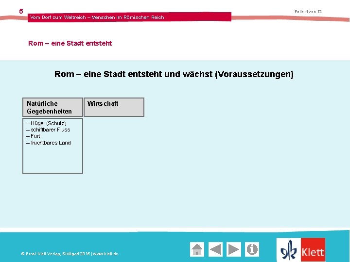 5 Folie 4 von 12 Vom Dorf zum Weltreich – Menschen im Römischen Reich