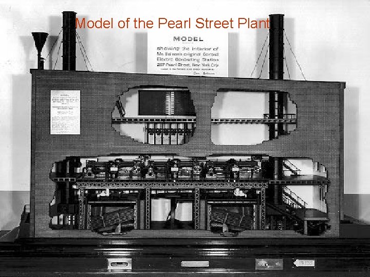 Model of the Pearl Street Plant 