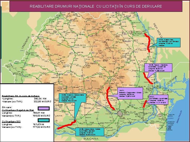 REABILITARE DRUMURI NAŢIONALE CU LICITAŢII ÎN CURS DE DERULARE DN 24, Crasna –Iasi, Km