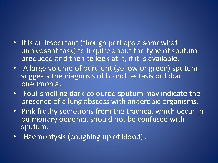• It is an important (though perhaps a somewhat unpleasant task) to inquire • It is an important (though perhaps a somewhat unpleasant task) to inquire