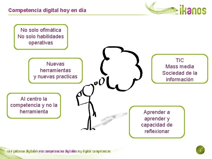 Competencia digital hoy en día No solo ofimática No solo habilidades operativas Nuevas herramientas