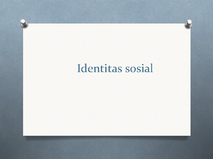 Identitas sosial 