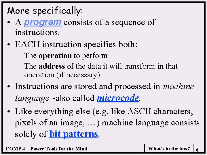 Computer architecture part 1 What well cover for