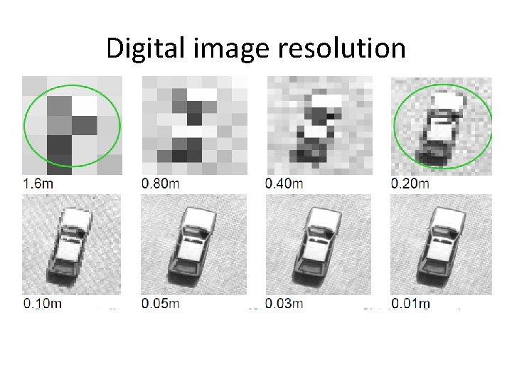 Digital image resolution 