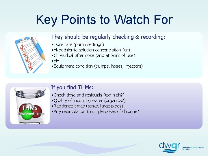 Treatment Chlorine Disinfection DWQR Risk Assessment Training 2018