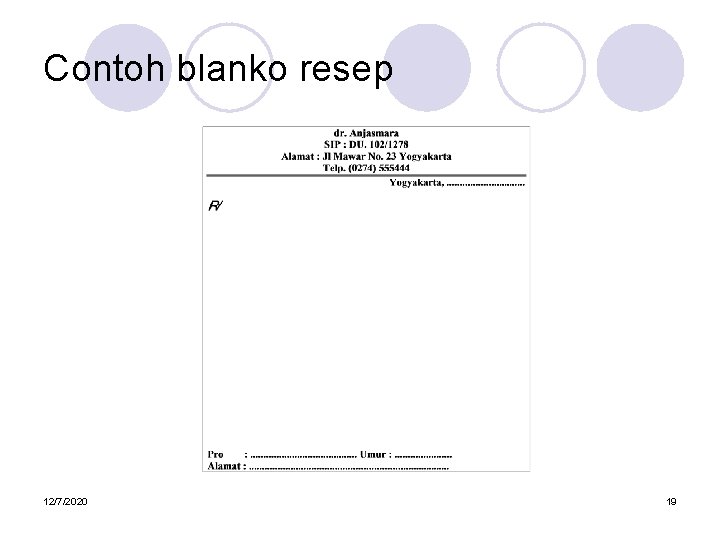 Contoh blanko resep 12/7/2020 19 
