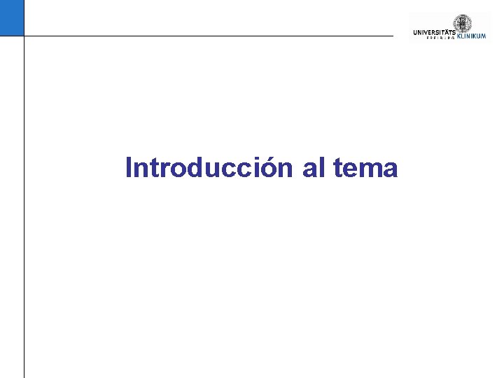 Introducción al tema 