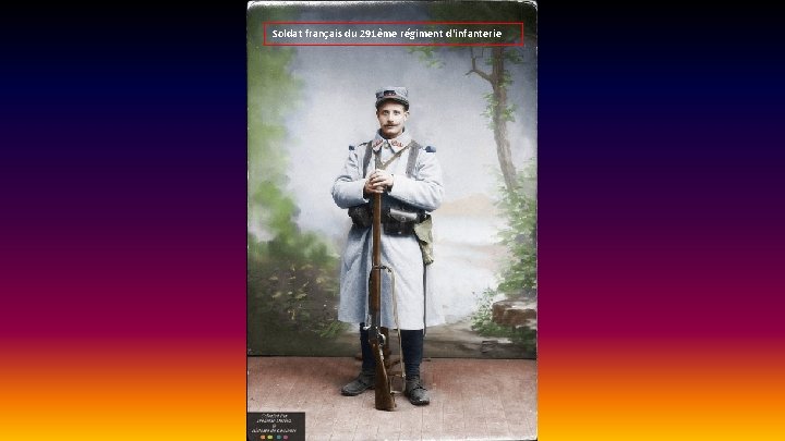 Soldat français du 291ème régiment d'infanterie 