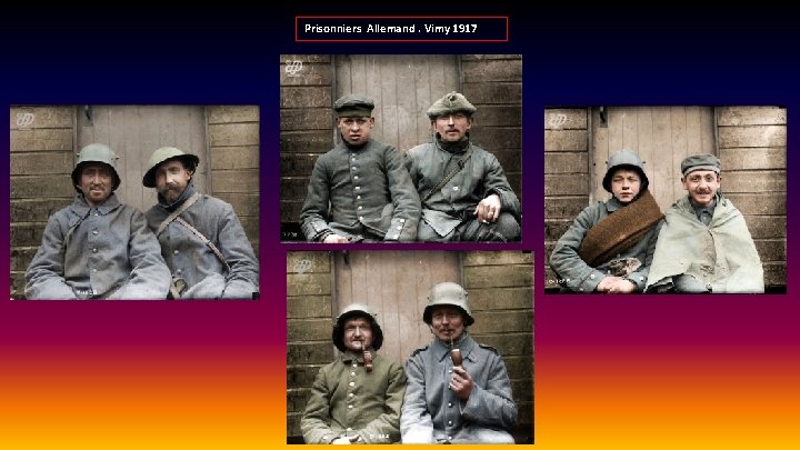 Prisonniers Allemand. Vimy 1917 
