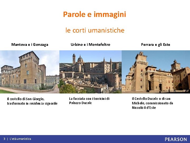 Parole e immagini le corti umanistiche Mantova e i Gonzaga Il castello di San
