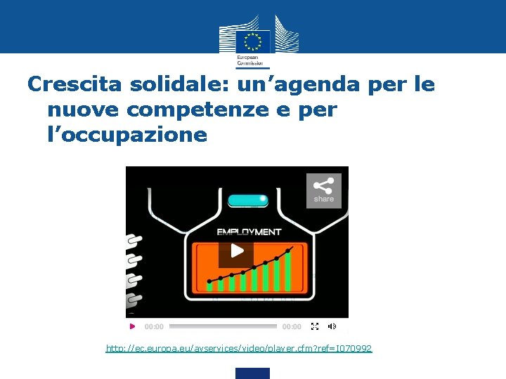 Crescita solidale: un’agenda per le nuove competenze e per l’occupazione http: //ec. europa. eu/avservices/video/player.