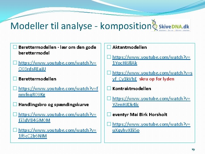 Modeller til analyse - komposition � Berettermodellen - lær om den gode berettermodel �