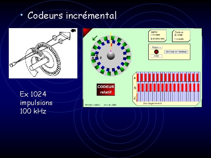  • Codeurs incrémental Ex 1024 impulsions 100 k. Hz 