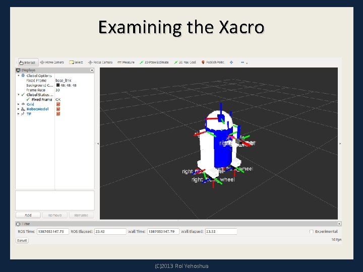 Examining the Xacro (C)2013 Roi Yehoshua 