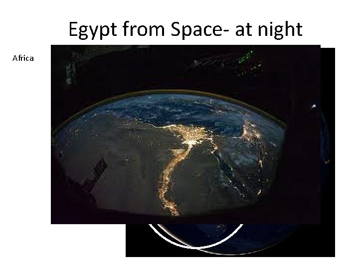 Egypt from Space- at night Africa 