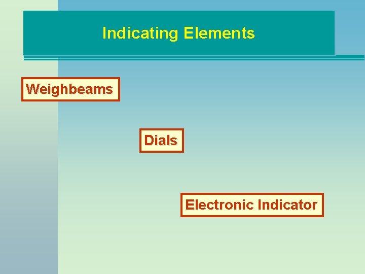 Indicating Elements Weighbeams Dials Electronic Indicator 