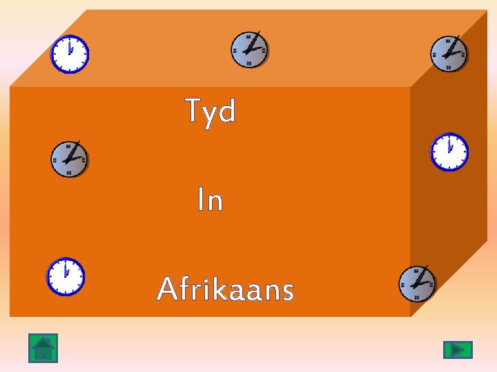 Tyd In Afrikaans 