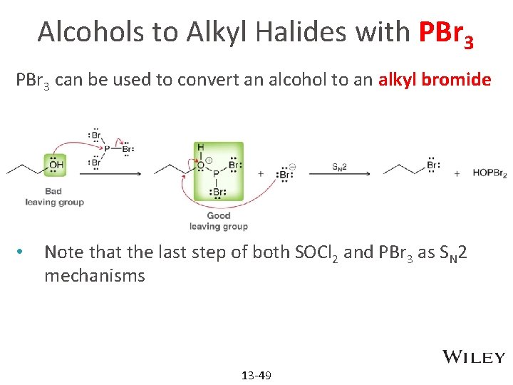 Alcohols to Alkyl Halides with PBr 3 can be used to convert an alcohol
