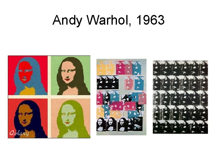 Andy Warhol, 1963 