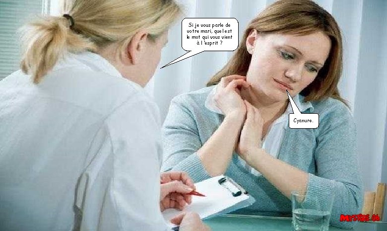 Si je vous parle de votre mari, quel est le mot qui vous vient