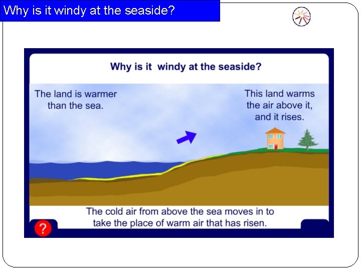 Why is it windy at the seaside? Why is it windy at the seaside?