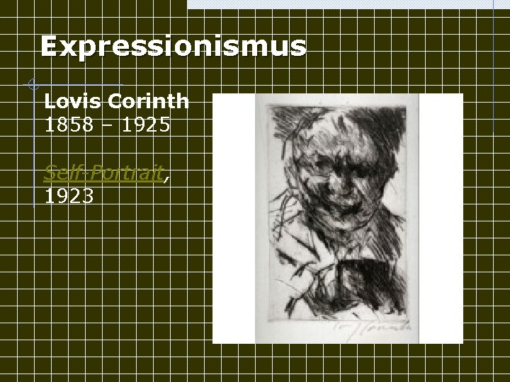 Expressionismus Lovis Corinth 1858 – 1925 Self-Portrait, 1923 