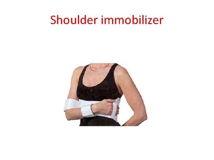 Shoulder immobilizer 