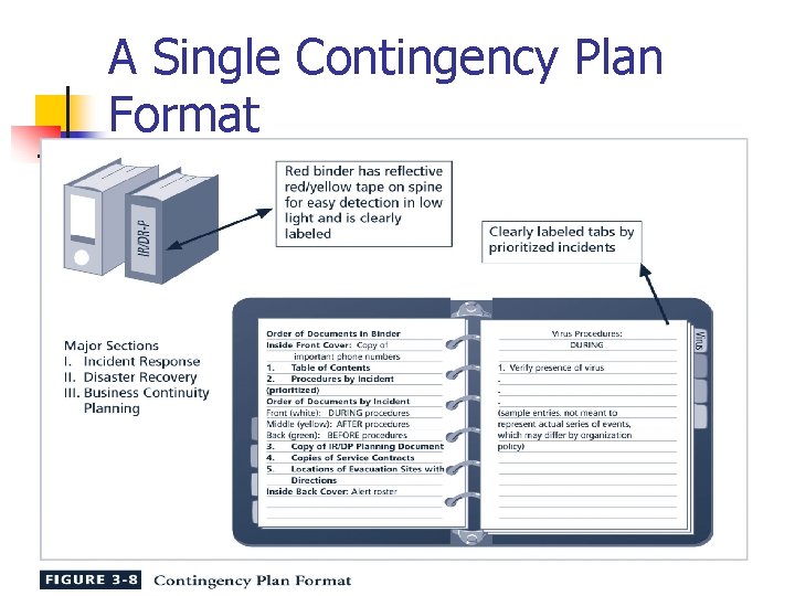 A Single Contingency Plan Format 